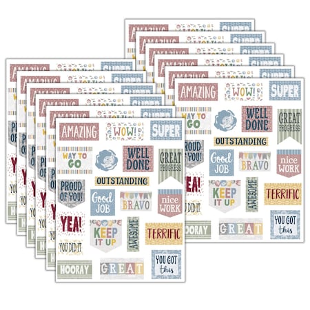 Teacher Created Resources Classroom Cottage Stickers, 20 Designs, 1440PK 7187